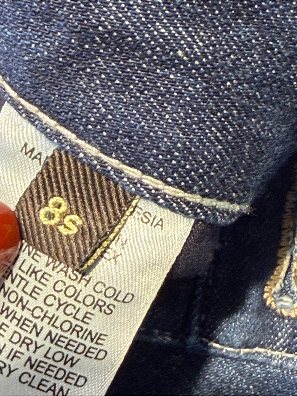 EXPRESS Y2K 2000’s Stella Low Rise Boot Cut Vintage Washed Denim Blue Jeans Sz 8 - Picture 14 of 16